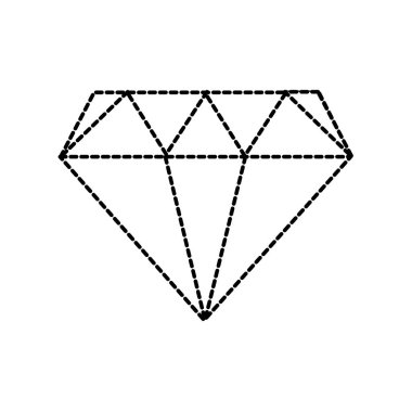 noktalı şekil elmas değerli kristal değerli taş