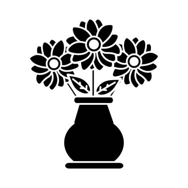 siluet kristal kavanoz içinde yapraklarla yaprakları çiçek