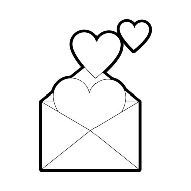 E-posta mektup ve mesaj Tema izole tasarım vektör çizim zarf