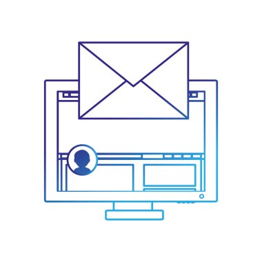 Bilgisayar aygıtı becerikli alet ve teknoloji Tema izole tasarım vektör çizim