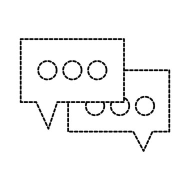 metin iletisi fikir şekil sohbet kabarcıklar noktalı
