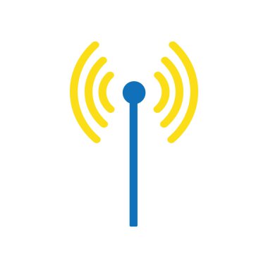 WiFi internet teknoloji ve iletişim Tema izole tasarım vektör çizim