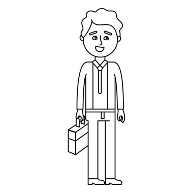 İzole iş adamı tasarım