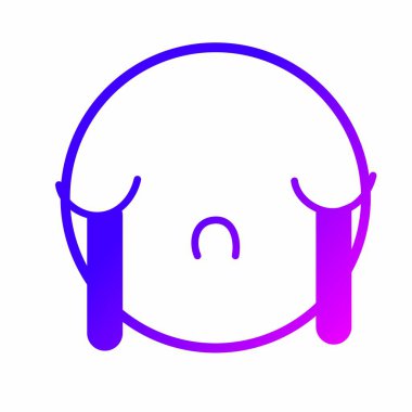 Yüz ifade karikatür karikatür ve Tema izole tasarım vektör çizim karakter