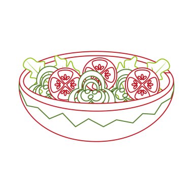 İzole salata tasarım