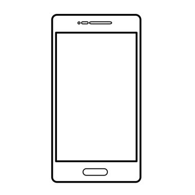 İzole smartphone tasarım