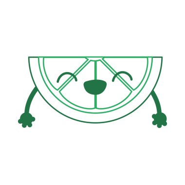 Limon meyve sağlıklı ve organik gıda Tema izole tasarım vektör çizim