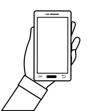 İzole smartphone tasarım