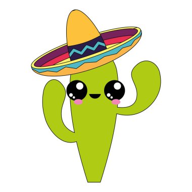 İzole kaktüs tasarım