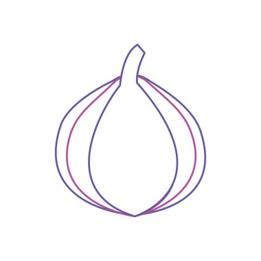 İzole soğan tasarım