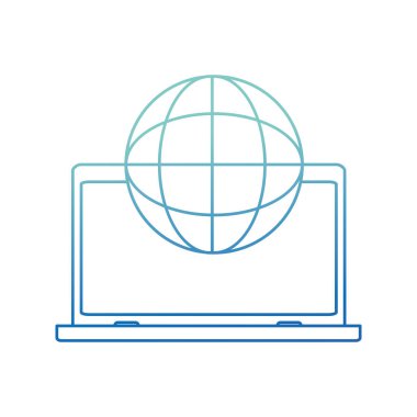 İzole laptop tasarım