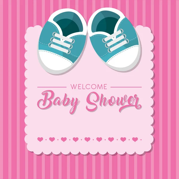 Desain baby shower - Stok Vektor