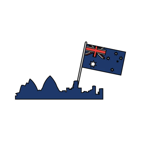 Флаг Австралии — стоковый вектор