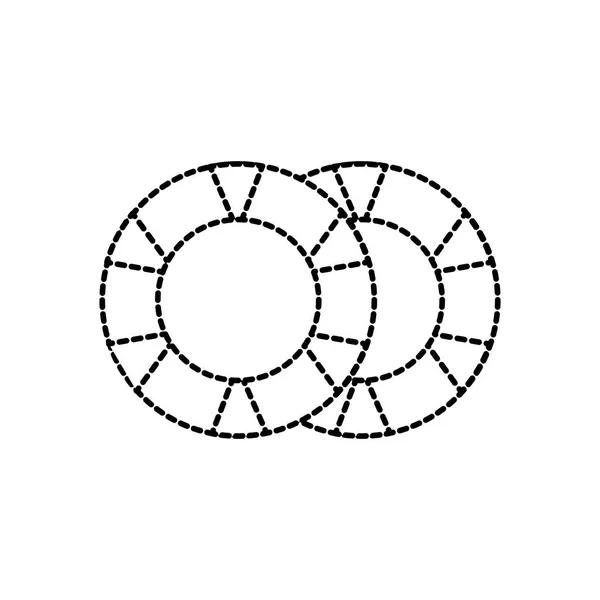 Isoliertes Chip-Design — Stockvektor