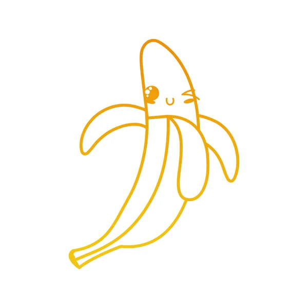 Isolerade banan design — Stock vektor