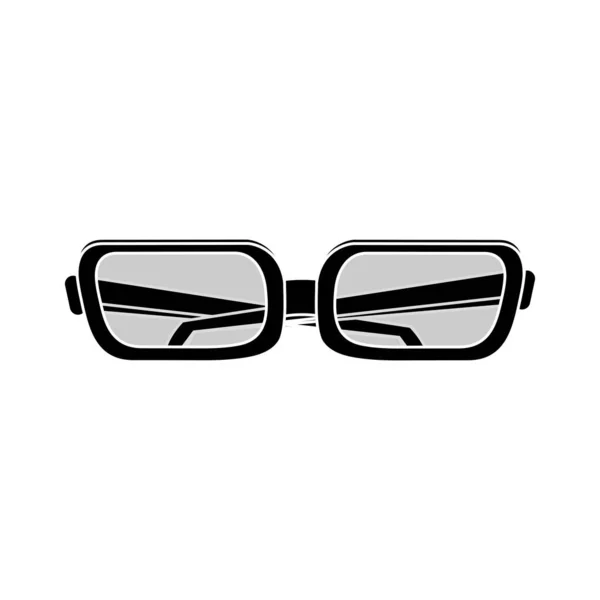 Izolované brýle design — Stockový vektor