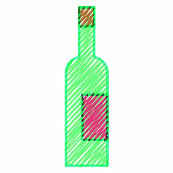 Дизайн бутылки вина — стоковый вектор