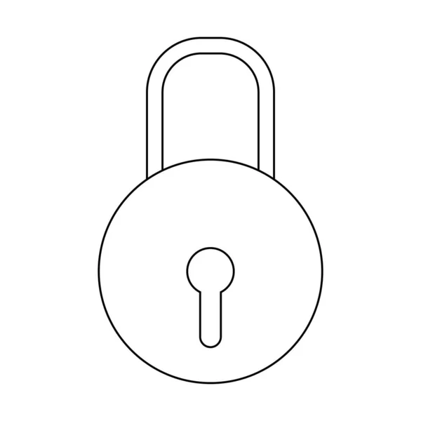 Isolated padlock design — Stock Vector