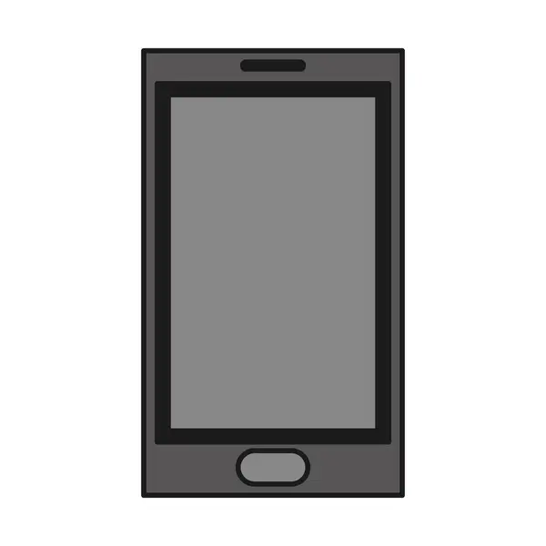 Smartphone objet technologie à message de communication — Image vectorielle