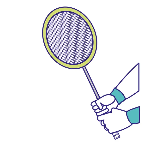 Conception de raquette de badminton — Image vectorielle