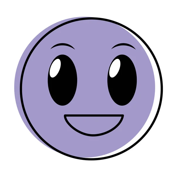 Movido cor alegre rosto gesto emoji expressão —  Vetores de Stock