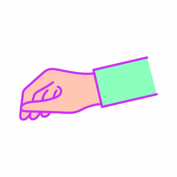 Isolerade hand design — Stock vektor