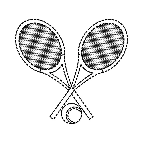 Σχεδιασμός ρακέτας τένις — Διανυσματικό Αρχείο
