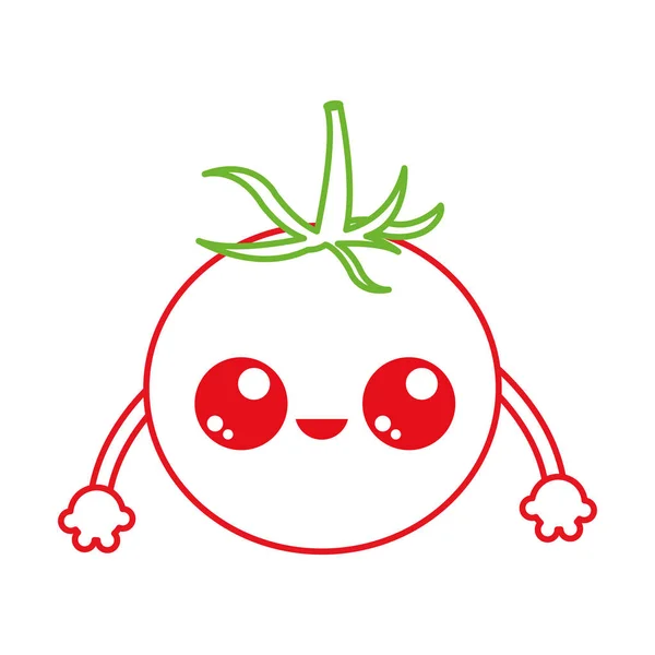 Diseño de tomate aislado — Vector de stock