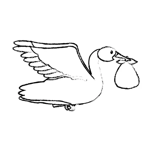 Baby stork design — Stock Vector