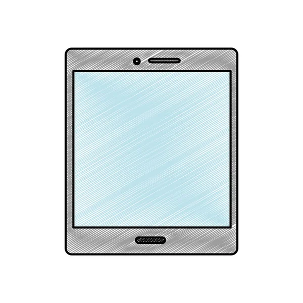 Tablet Device Gadget Technology Theme Diseño Aislado Ilustración Vectorial — Archivo Imágenes Vectoriales