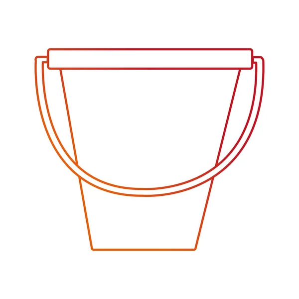 Geïsoleerde sandbucket ontwerp — Stockvector