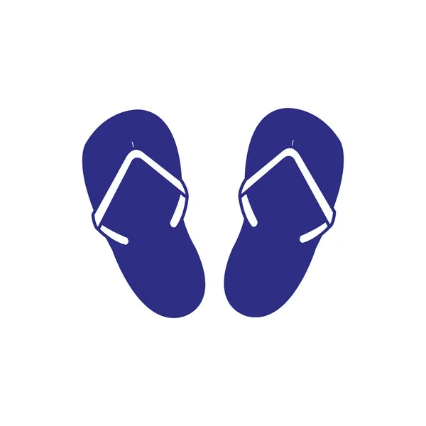 Geïsoleerde sandalen ontwerp — Stockvector