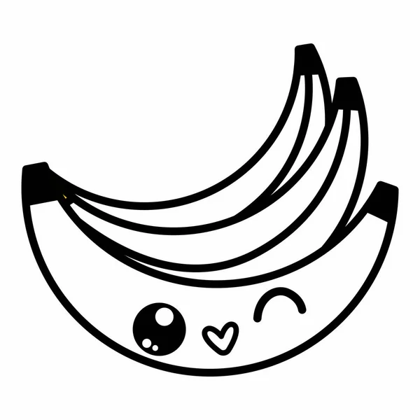 Isolerade banan design — Stock vektor