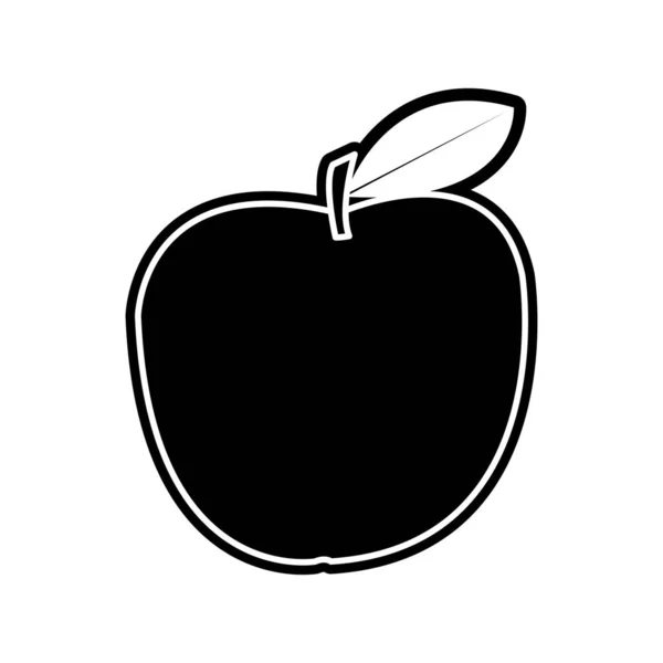 Diseño de manzana aislada — Vector de stock