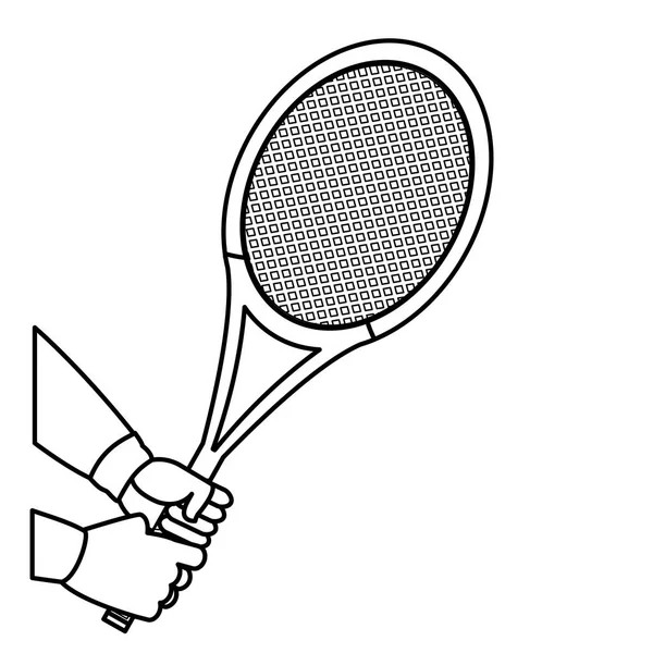 Conception de raquette de tennis — Image vectorielle