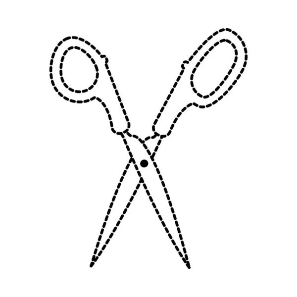 Изолированный дизайн ножниц — стоковый вектор