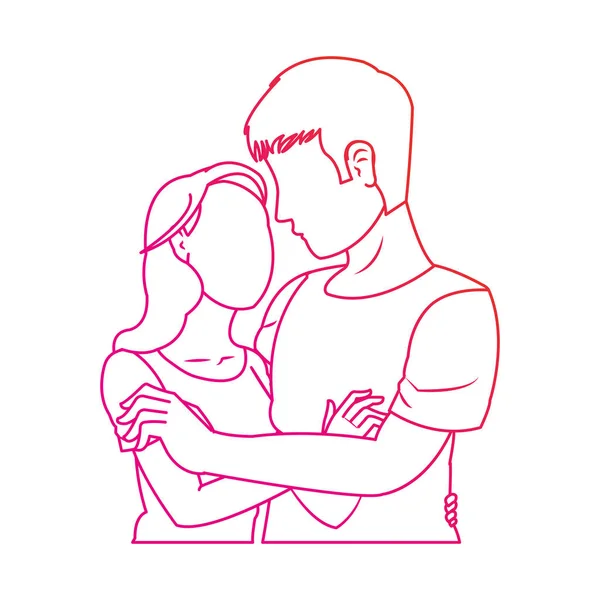 Diseño de mujer y hombre — Vector de stock