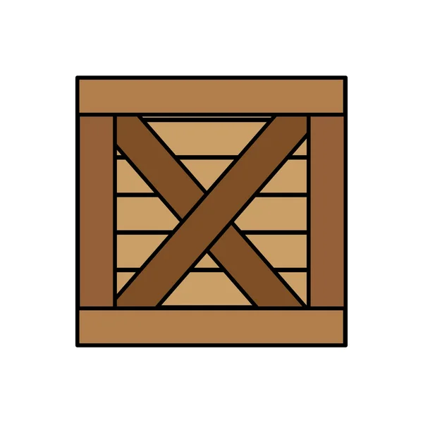 Коробка Доставки Тема Доставки Логістики Ізольований Дизайн Векторні Ілюстрації — стоковий вектор