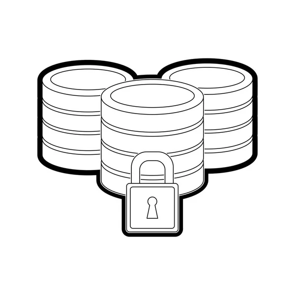 Web Hosting Data Center Tema Base Design Isolado Ilustração Vetorial — Vetor de Stock