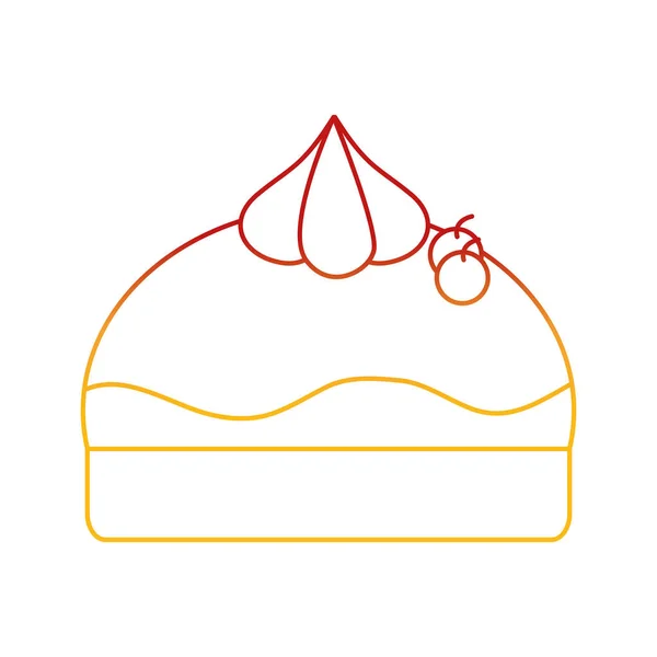 Diseño de pastel aislado — Vector de stock