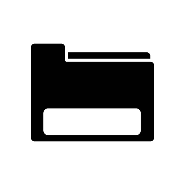 Berkas folder bisnis silhouette untuk mengatur arsip - Stok Vektor