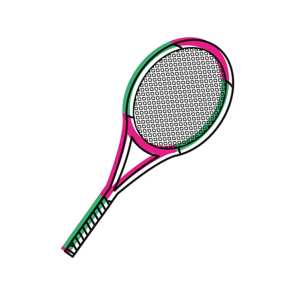 テニスラケットデザイン — ストックベクタ