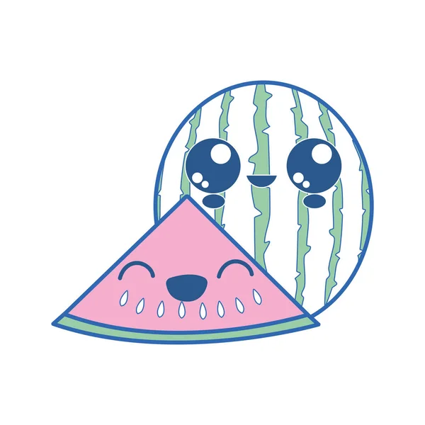 Isolerade vattenmelon design — Stock vektor