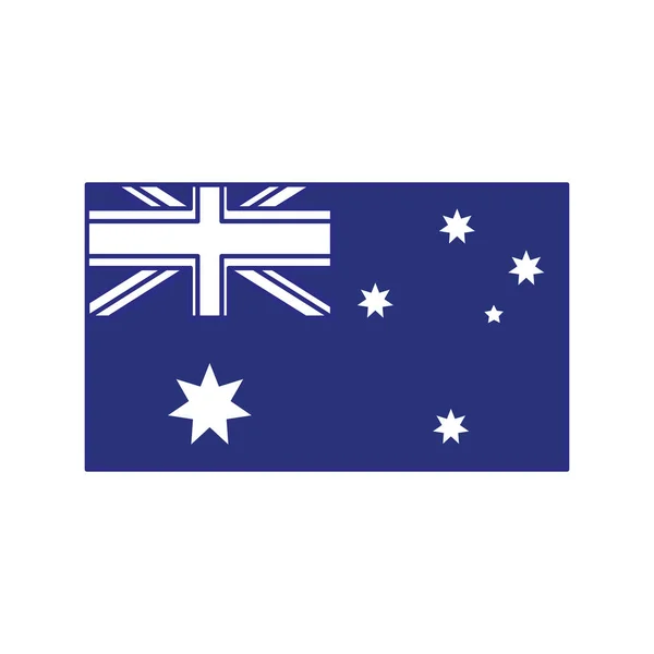 オーストラリアの旗のデザイン — ストックベクタ