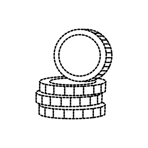 Изолированная монета — стоковый вектор