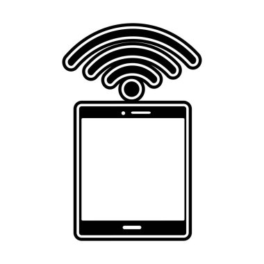 Tablet cihaz becerikli alet ve teknoloji Tema izole tasarım vektör çizim