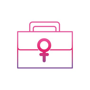 Venöz ilk yardım kiti kadınlar işareti ile bozulmuş