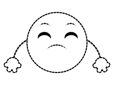 noktalı şekli hayal kırıklığına emoji yüz ifadesi silah ile