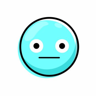 Yüz ifade karikatür karikatür ve Tema izole tasarım vektör çizim karakter