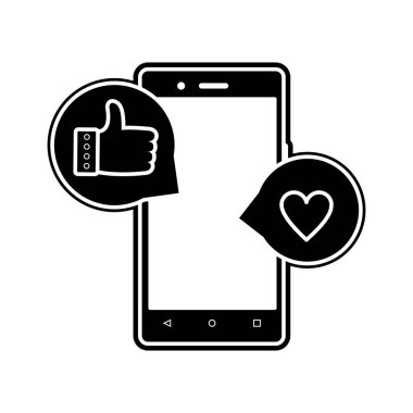 Smartphone aygıt becerikli alet ve teknoloji Tema izole tasarım vektör çizim